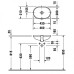 Duravit Foster iš apačios montuojamas praustuvas 430x280 mm Duravit Foster iš apačios montuojamas praustuvas 430x280 mm