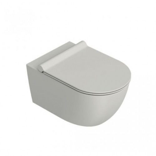 05 1155 0023 SFERA, pakabinamas klozetas  su lėtaeigiu dangčiu cemento spalvos