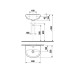 Praustuvas Jika Zeta H8153930001043, 40 x 32 x 16 cm
