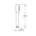 Dušo galvutė Grohe Aqua Stick 26866AL0 Brushed Hard Graphite