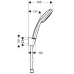 Dušo komplektas Hansgrohe Croma 100 Vario/ Porter S