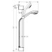 Dušo komplektas Hansgrohe Crometta 85 /Unica Crometta 65