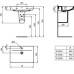 Pakabinamas praustuvas Connect air 650x460 mm