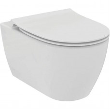 Pakabinamas klozetas i.Life O, sūkurinis horizintalus vandens nubėgimas HydroTwist su lėtaeigiu dangčiu