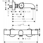 Hansgrohe termostatas maišytuvas voniai Ecostat CL-voniosguru.lt