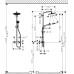 Dušo sistema Hansgrohe CROMA SELECT S 280, 1jet., chromas 26790000