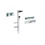 Potinkinis termostatinis dušas 4 in 1 komplektas HANSGROHE Rainfinity Showerpipe 360 1jet, chrome