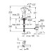 Grohe Lineare New praustuvo maišytuvas, L - dydis, chromas 23296001