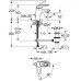Grohe Eurostyle praustuvo maišytuvas su dugno vožtuvu, baltas 23374LS3