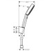 Rankinio dušo komplektas Hansgrohe Pulsify 24301670, juodas matinis