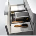 Spintelė su praustuvu Laufen Base 80 cm, balta blizgi H4023921102611
