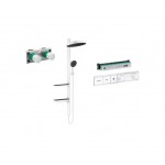 Potinkinis termostatinis dušas 4 in 1 komplektas HANSGROHE Rainfinity Showerpipe 360 1jet, Matt White