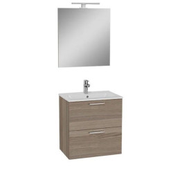 Vonios baldų komplektas VITRA MIA su LED 60, 60 x 38 x 59,5 cm, ąžuolo Vonios baldų komplektas VITRA MIA su LED 60, 60 x 38 x 59,5 cm, ąžuolo