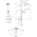 Termostatinė juoda matinė dušo sistema Hansgrohe Croma Select S 26890670 Termostatinė juoda matinė dušo sistema Hansgrohe Croma Select S 26890670