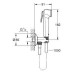 29040001 + 26358000 Potinkinis bidetta dušelio komplektas Grohe