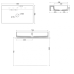Alice Ceramica hide 800x450 pastatomas arba pakabinamas praustuvas Alice Ceramica hide 800x450 pastatomas arba pakabinamas praustuvas