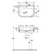 Pakabinamas praustuvas Kerasan Flo 400x370 mm 500x400 mm 600x420 mm Pakabinamas praustuvas Kerasan Flo 400x370 mm 500x400 mm 600x420 mm
