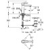 Grohe Lineare New praustuvo maišytuvas, S dydis, chromas 32114001