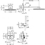 Grohe Grohtherm SmartControl Cube potinkinis termostatinis dušo komplektas 34706000 -voniosguru.lt