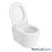 Potinkinis rėmas Villeroy & Boch ViConnect ir Versoni su sukūrinė sistema pakabinamas klozetas su lėtaeigiu dangčiu