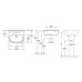 Villeroy&Boch O.Novo pakabinamas praustuvas 51606001, 600x490 mm