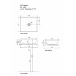 Pastatomas ant stalviršio Galassia Plus Design 450x380 mm