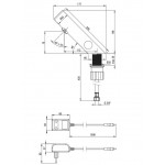 Sensorinis maišytuvas Deante Sense BQR_F29V ,nerūdijantis plienas