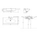 Praustuvas Galassia Ergo 750x450 mm 850x450 mm 105x450 mm Praustuvas Galassia Ergo 750x450 mm 850x450 mm 105x450 mm