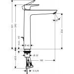 Praustuvo maišytuvas Hansgrohe Talis E, 71716000-voniosguru.lt