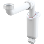 Alca praustuvo sifonas taupantis vietą