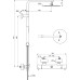 Ideal Standard Ceratherm T125 virštinkinė dušo sistema Juoda matinė A7589XG