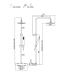 Alpi Blue termostatinė dušo sistema CL59RM7151