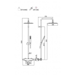 Alpi Sport Plus termostatinė dušo sistema SPL96SM2151