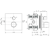 Ideal Standard Ceratherm C100 potinkinis termostatinis maišytuvas dušui ir voniai