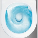 Tece potinkinis rėmas su juodu TeceNow vandens nuleidimo mygtuku ir  Jasmin  klozetas su sukūrinė vandens nuleidimo sistema ir lėtaegiu dangčiu