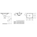 Ideal Standard Connect iš apačios montuojamas praustuvas baltas  galimi matmenys  420x350mm 500x380mm 580x410mm