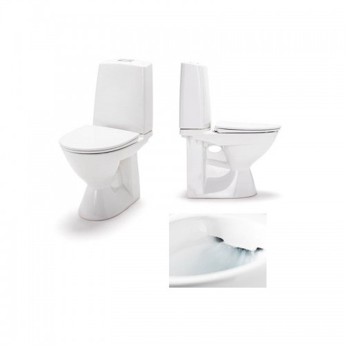 IDO Glow Rimfree pastatomas klozetas su lėtaeigiu dangčiu IDO Glow Rimfree pastatomas klozetas su lėtaeigiu dangčiu