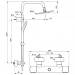 Ideal Standard Idealrain Evo Round termostatinė dušo sistema