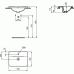 Ideal Standard Connect Rectangular įleidžiamas praustuvas su skyle maišytuvui