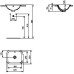Ideal Standard Connect Rectangular įleidžiamas praustuvas be skylės maišytuvui