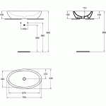 Ideal Standard Strada O pastatomas ant stalviršio praustuvas 755x430