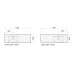 PAA Pakabinamas praustuvas Long Step  1500x490 mm  Kairinis