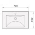 PAA Long Step akmens masės pakabinamas praustuvas 700x490 mm