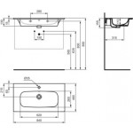 KOMPLEKTAS: Ideal Standard I.Life A vonios spintelė su praustuvu 80cm, Quartz grey matt spalva KOMPLEKTAS: Ideal Standard I.Life A vonios spintelė su praustuvu 80cm, Quartz grey matt spalva
