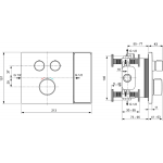 Ideal Standard CERATHERM NAVIGO SOLOS potinkinė termostatinė sistema juoda matine
