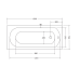 Besco Intrica Slim 150x75, 160x75, 170x75 Besco Intrica Slim 150x75, 160x75, 170x75