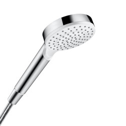 Hansgrohe Crometta 1jet Green dušo galvutė, 6 l/min, chromas/balta Hansgrohe Crometta 1jet Green dušo galvutė, 6 l/min, chromas/balta