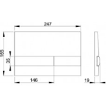 Alcaplast  Nuleidimo mygtukas matinis chromas M1713