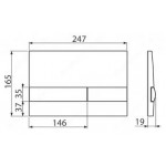 Alcaplast  Nuleidimo mygtukas juodas  M1738