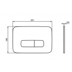 Ideal Standard OLEAS M3 nuleidimo klavišas, matinė juoda